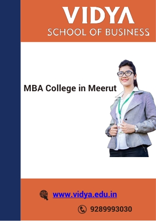 Looking for Top MBA College in Meerut