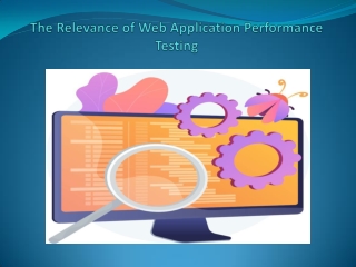 The Relevance of Web Application Performance Testing