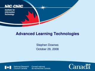 Advanced Learning Technologies