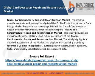 Global Cardiovascular Repair and Reconstruction Market Industry Trends