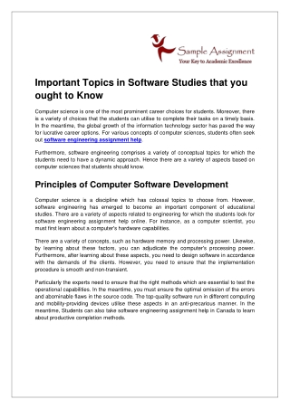 Important Topics in Software Studies that you Ought to Know