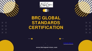 BRC global Standards certification
