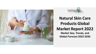 Natural Skin Care Products Market Report 2022 - Industry Analysis, Size, Trends