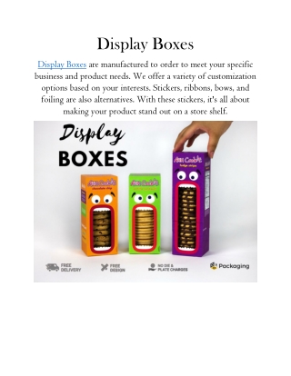 Display Boxes