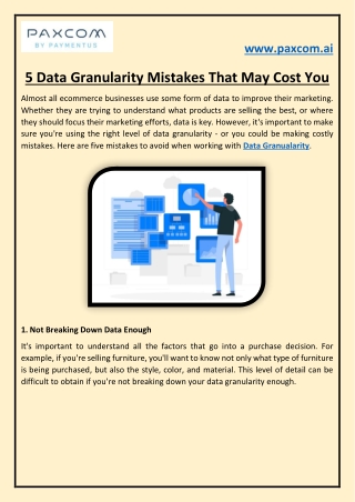 5 Data Granularity Mistakes That May Cost You