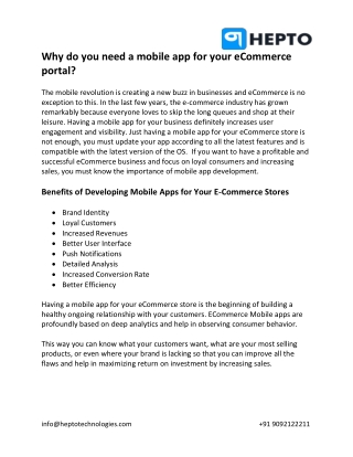 Why do you need a mobile app for your eCommerce portal-converted