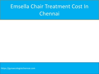 emsella chair treatment cost in chennai