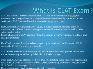 What is CLAT Exam