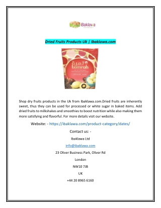 Dried Fruits Products Uk Ibaklawacom