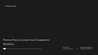 Proven Ways to Grow Your Ecommerce Business