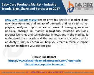 India Baby Care Products Market