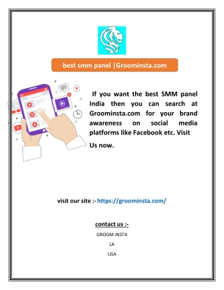best smm panel Groominstacom