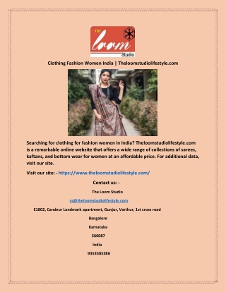 Clothing Fashion Women India