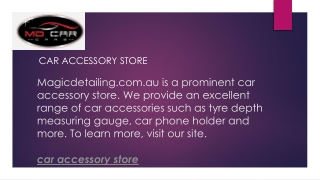 Car Accessory Store  Magicdetailing.com.au