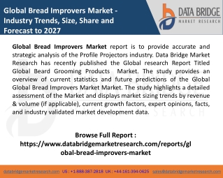 Bread improvers market