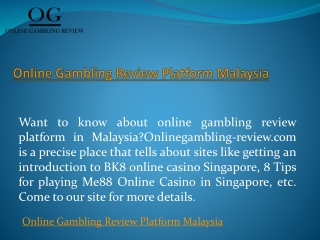 Online Gambling Review Platform Malaysia Onlinegambling-review.com