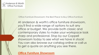 Office Furniture Showroom