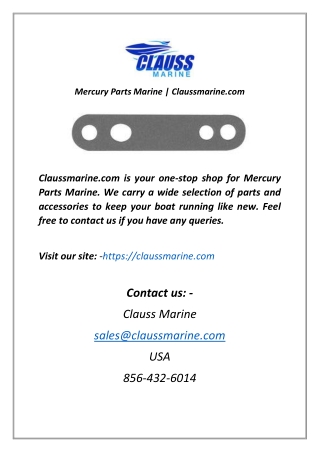 Mercury Parts Marine