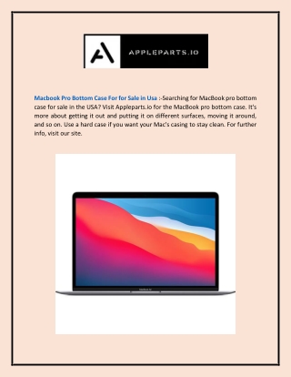 Macbook Pro Bottom Case for for Sale in Usa  Appleparts.io