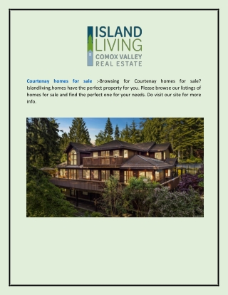 Courtenay Homes For Sale  Islandliving.homes
