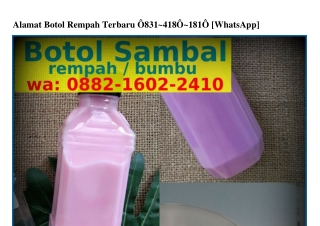 Alamat Botol Rempah Terbaru Ô8З1_Ꮞ18Ô_181Ô{WA}
