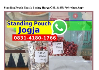 Standing Pouch Plastik Bening Harga O8౩l_Կl8O_lᜪ66(WA)