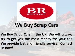 We Buy Scrap Cars