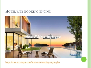 Hotel web booking engine