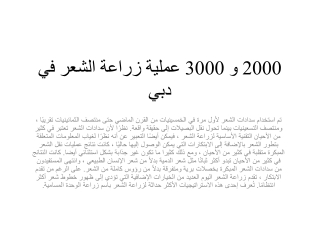 2000 و 3000 عملية زراعة الشعر في دبي