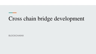 Cross chain bridge development28