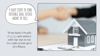 9 Easy Steps to Find Suitable Real Estate Agent to Sell