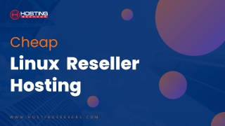 Cheap Linux Reseller Hosting