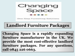 Landlord Furniture Packages