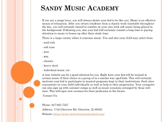 Sandy Music Academy
