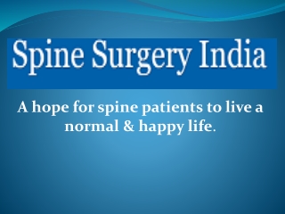 Welcome to the best spine surgery hospital India for the best treatment.