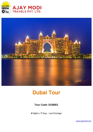 Book Dubai Diwali Tour Packages at the Best Price – Ajay Modi Travels