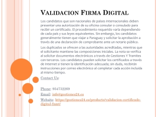 Validacion Firma Digital