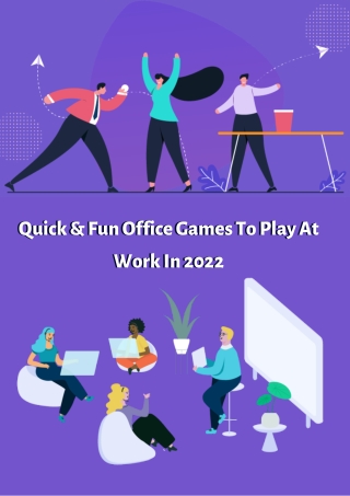 Quick & Fun Office Games To Play At Work In 2022