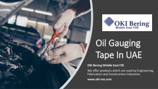 Oil Gauging Tape In UAE