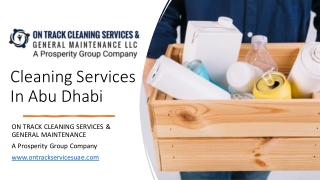 Cleaning Services In Abu Dhabi