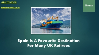 Spain Is A Favourite Destination For Many UK Retirees