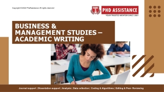 Business management Dissertation topics – PhD Assistance