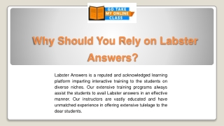 Why Should You Rely on Labster Answers?