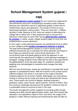 fees collection management software cspl