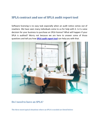 SPLA license reporting tool