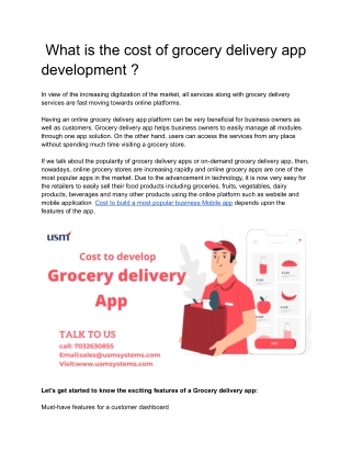 grocery app