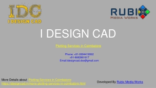 Plotting Services in Coimbatore (www.idesigncad.in)