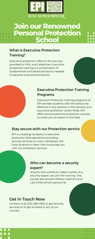 Join our Renowned Personal Protection School