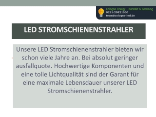 LED Stromschienenstrahler