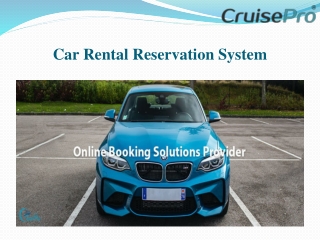 Car Rental Reservation System